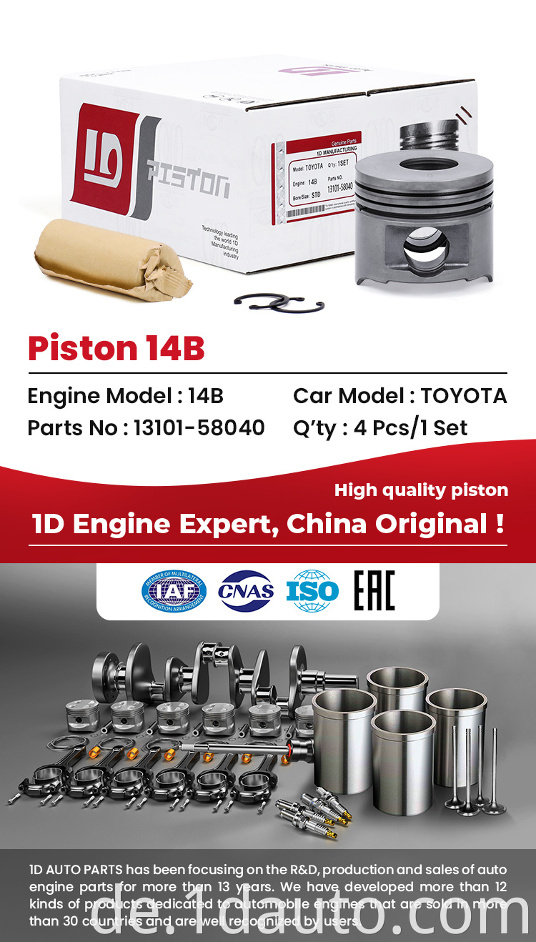 TOYOTA 14B Engine Piston Set